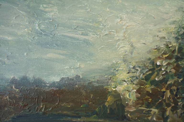 Original Impressionism Landscape Painting by Kristina ČEsonytė