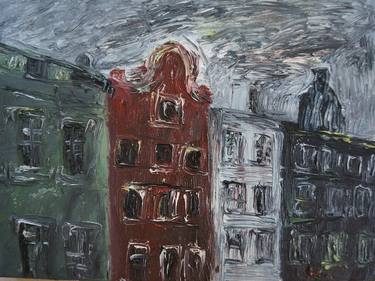 Original Abstract Expressionism Architecture Paintings by Kristina Česonytė