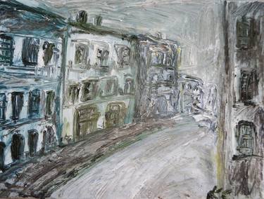 Original Abstract Expressionism Architecture Paintings by Kristina Česonytė
