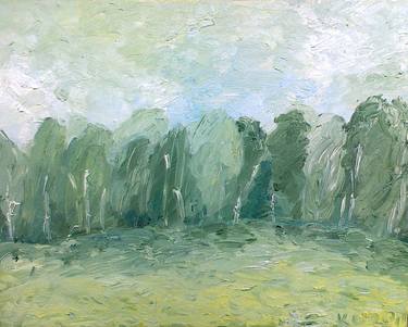 Original Abstract Expressionism Landscape Paintings by Kristina Česonytė