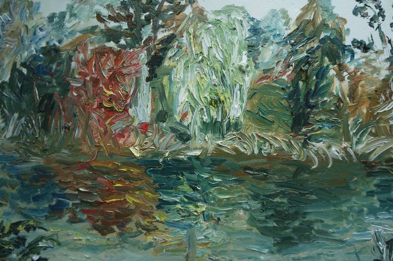 Original Abstract Expressionism Landscape Painting by Kristina Česonytė