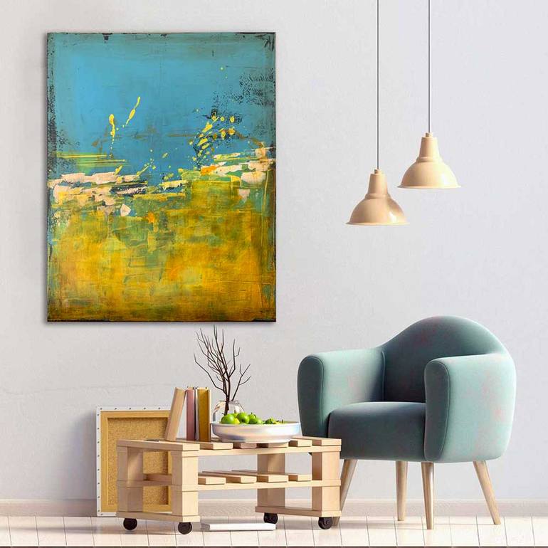 Original Abstract Expressionism Abstract Painting by Matteo Ruzzante