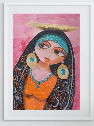 Print of Abstract Women Paintings by Rawiya Alshekhly
