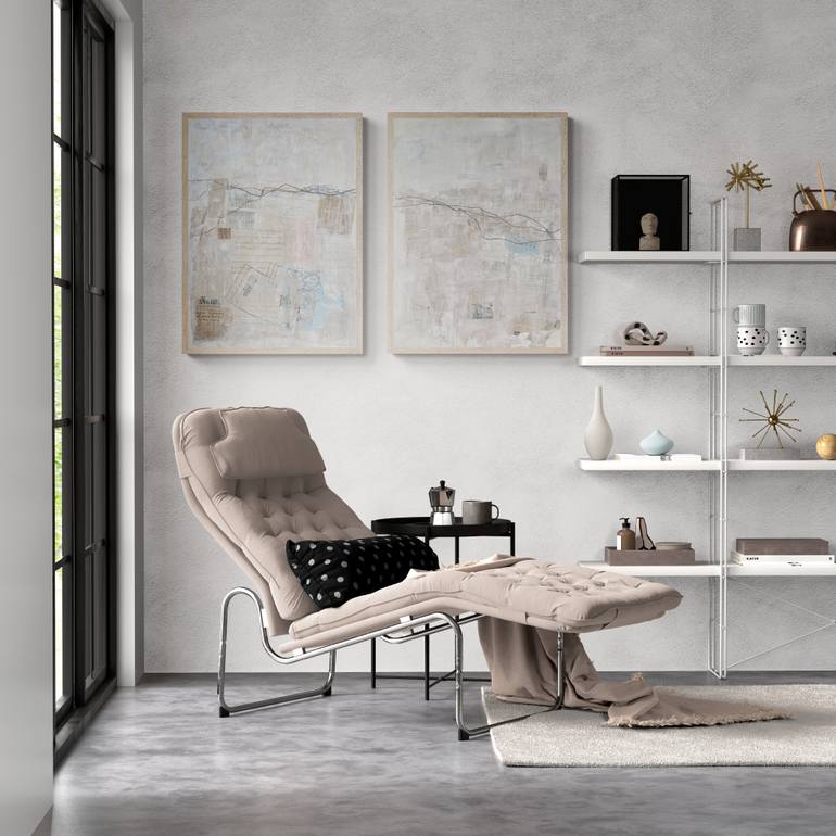 Original Abstract Expressionism Abstract Mixed Media by Robin Jack