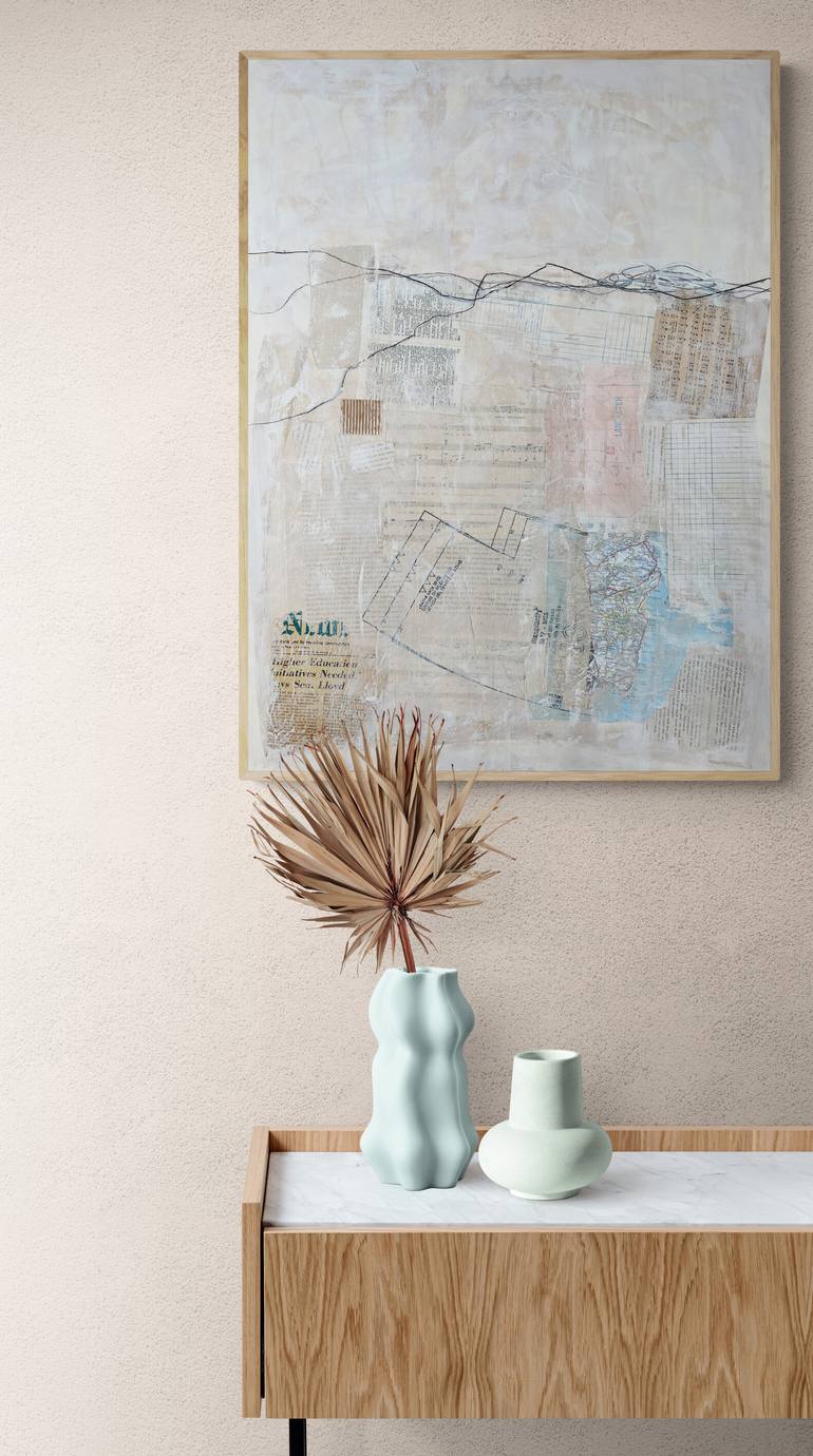 Original Abstract Expressionism Abstract Mixed Media by Robin Jack