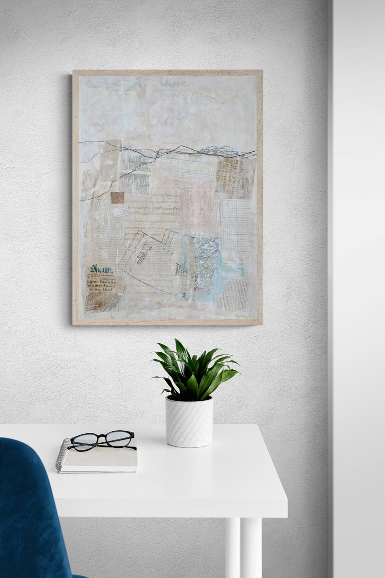 Original Abstract Expressionism Abstract Mixed Media by Robin Jack