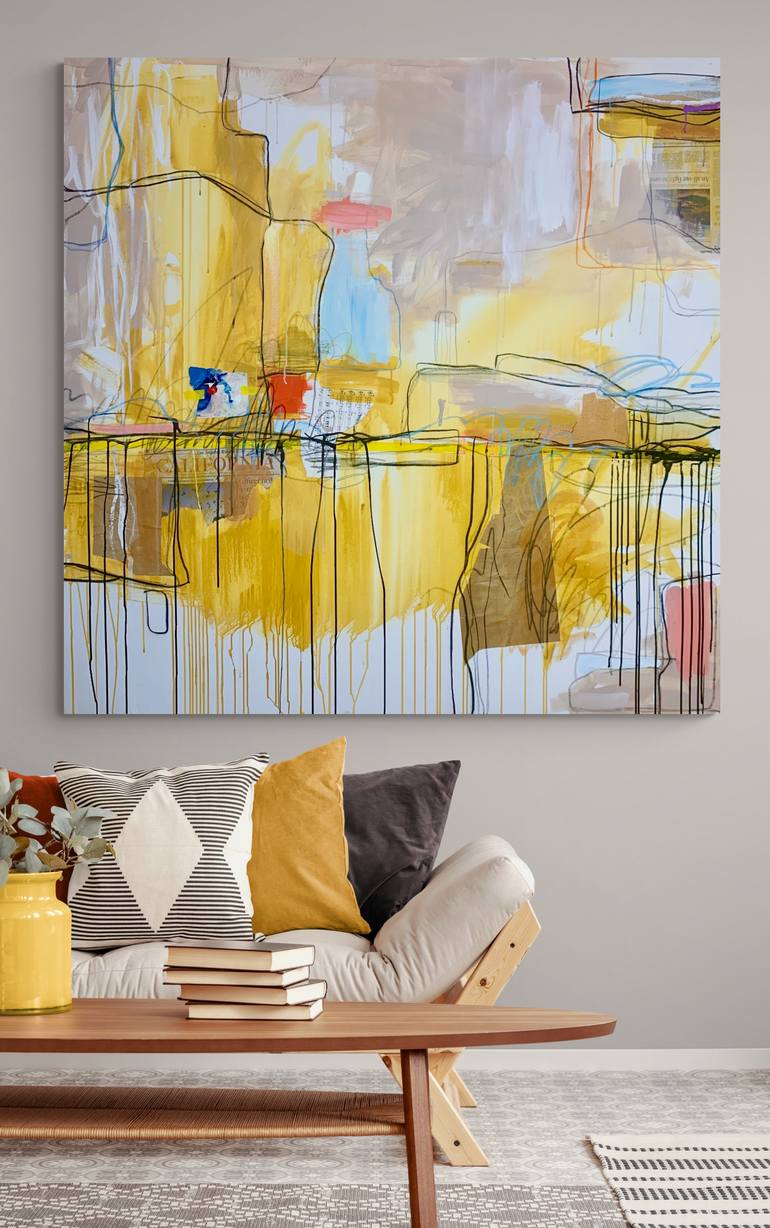 Original Abstract Expressionism Abstract Painting by Robin Jack