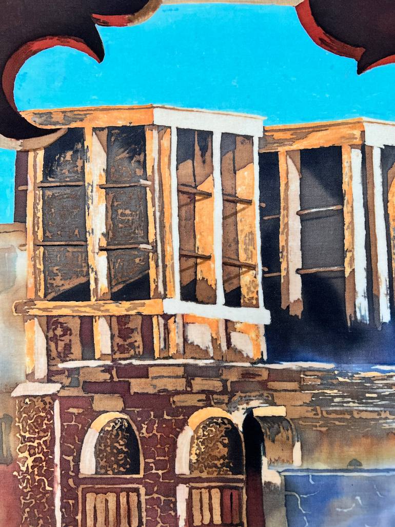 Original Modern Architecture Painting by Anna Wyborn