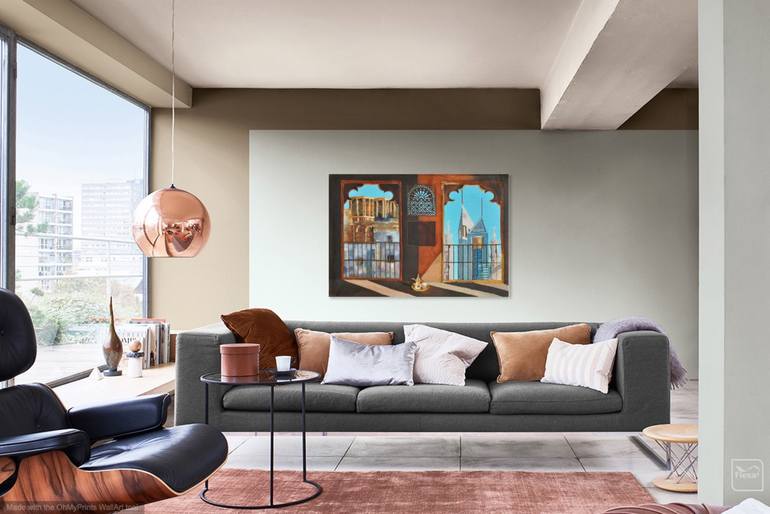 Original Modern Architecture Painting by Anna Wyborn