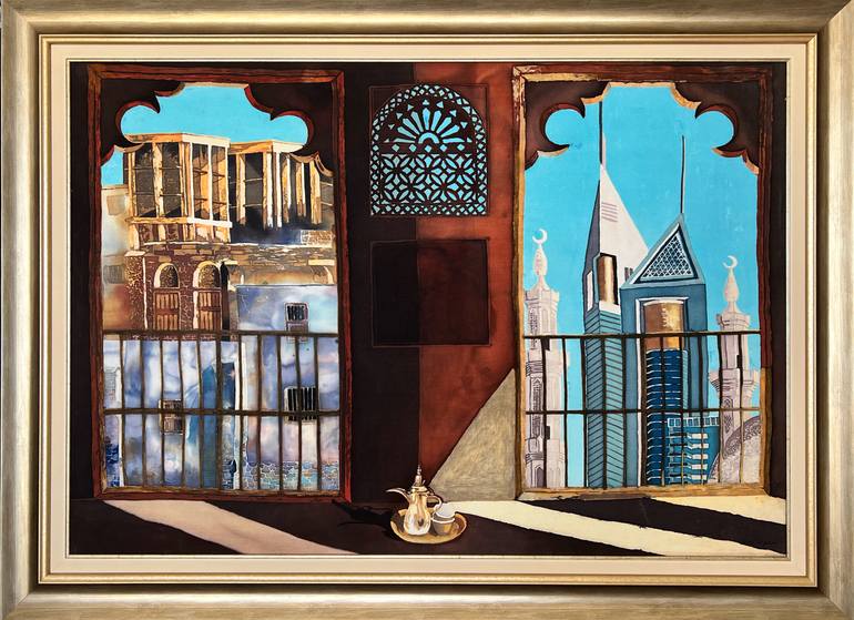 Original Modern Architecture Painting by Anna Wyborn