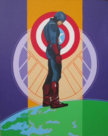 Captain America, Shield and Earth thumb