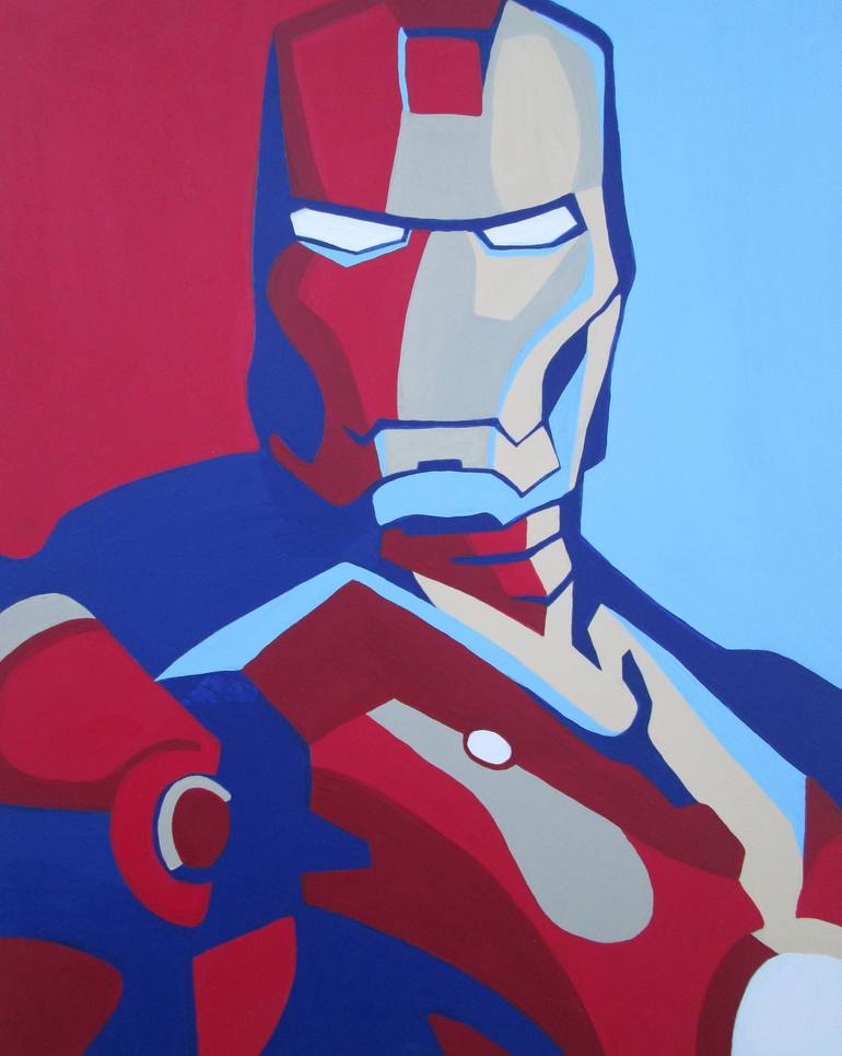 pop art iron man