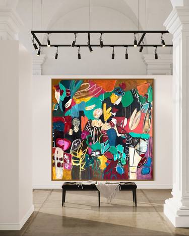 Original Abstract Expressionism Abstract Paintings by Christy Hopkins