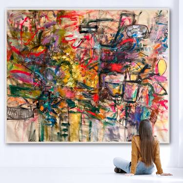 Original Abstract Expressionism Abstract Paintings by Christy Hopkins