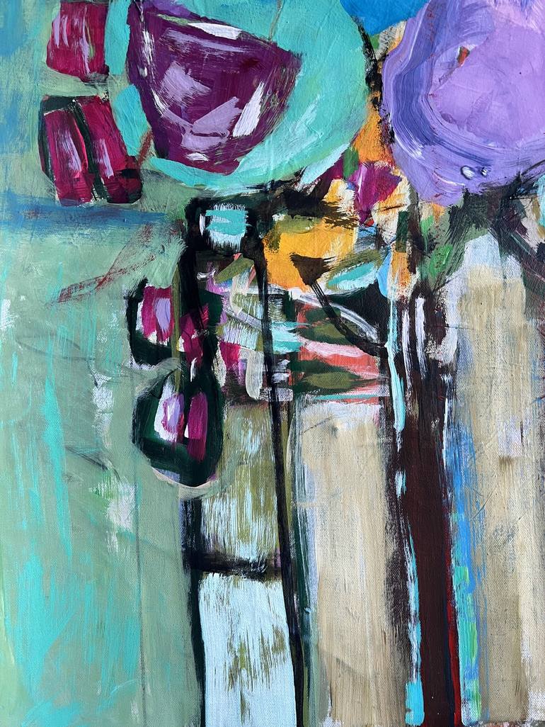 Original Abstract Expressionism Abstract Painting by Christy Hopkins