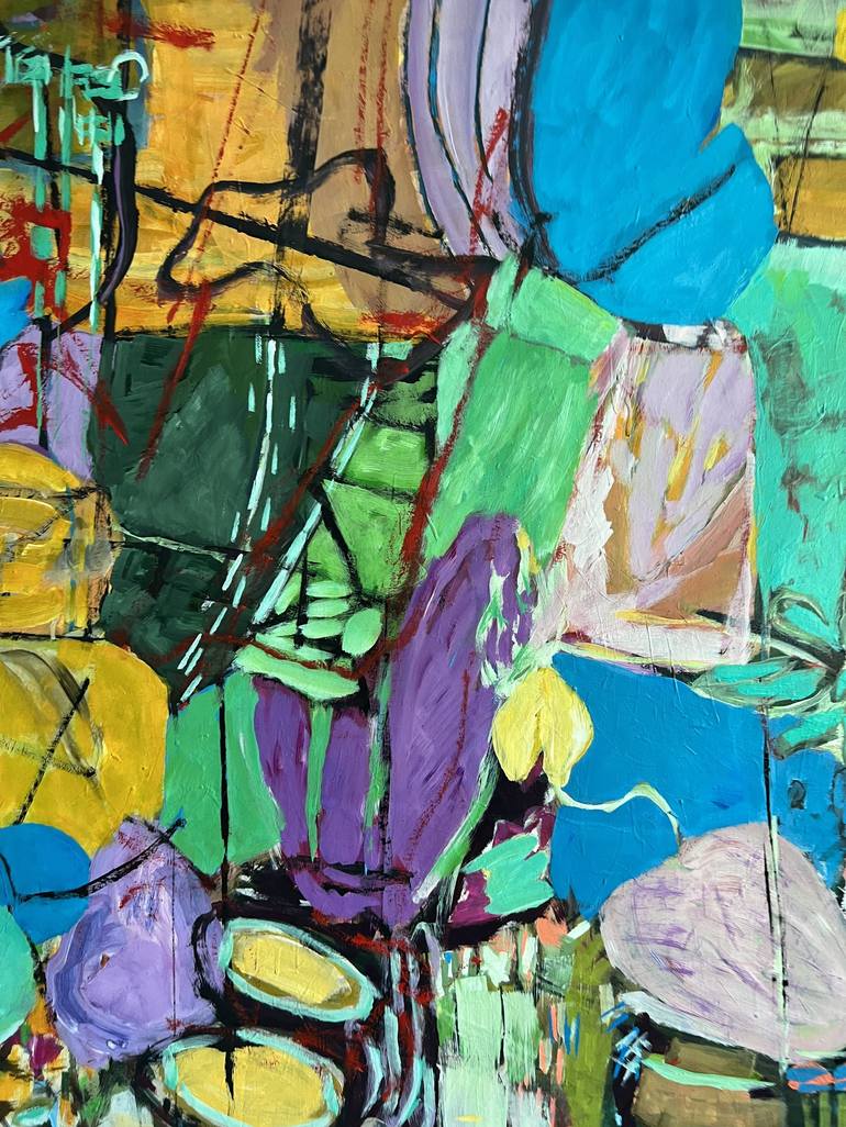 Original Abstract Expressionism Abstract Painting by Christy Hopkins