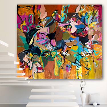 Original Expressionism Abstract Paintings by Christy Hopkins