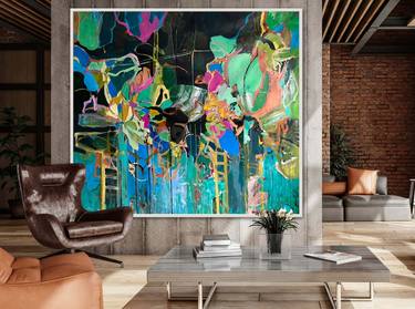 Original Modern Abstract Paintings by Christy Hopkins