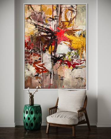 Original Abstract Expressionism Abstract Paintings by Christy Hopkins