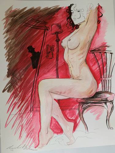 Original Figurative Nude Paintings by Awik Balaian