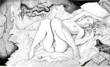 Print of Erotic Drawings by Awik Balaian