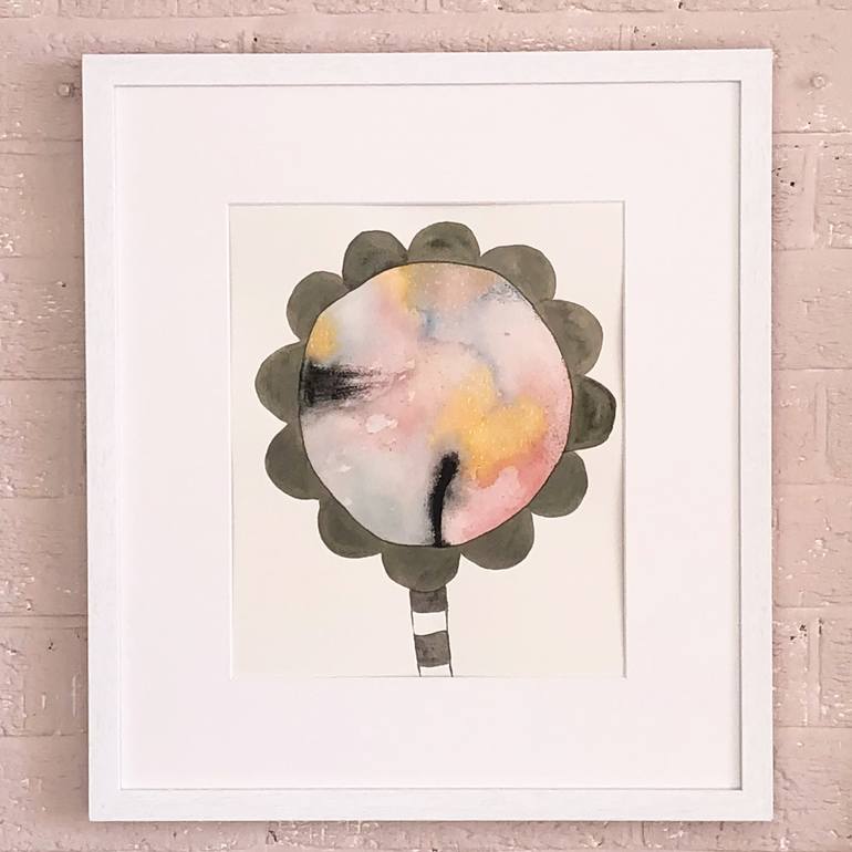 Original Abstract Floral Painting by Kelly Connor