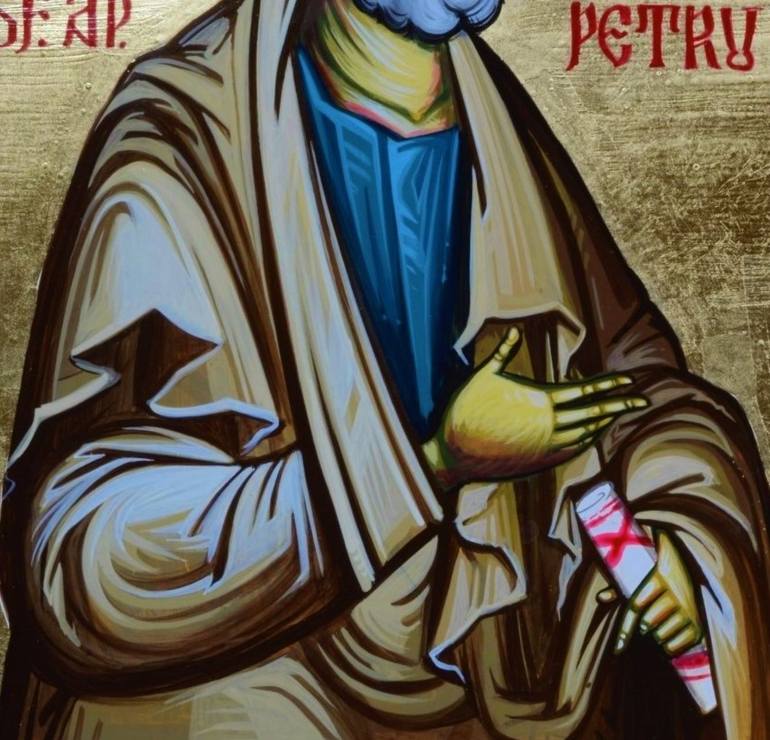 Original Figurative Religion Painting by Byz Art And More