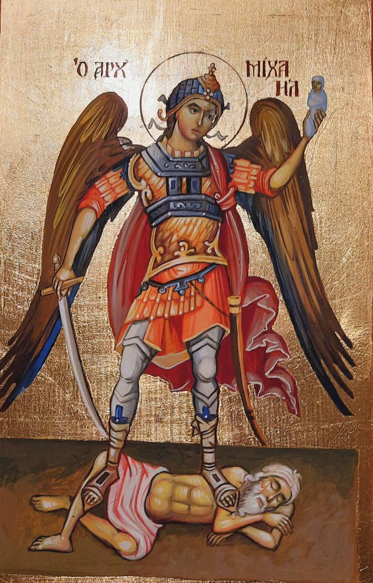 Original Conceptual Religion Painting by Byz Art And More