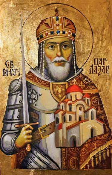 Great Martyr Tsar LAZAR of SERBIA, ByzArtAndMore thumb
