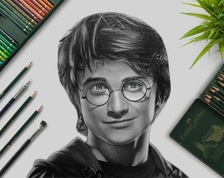 Sinceridad seriamente Oferta Harry Potter Drawing Drawing by Ali Haider Rehman | Saatchi Art
