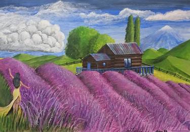 dancing on lavender field thumb