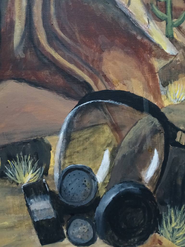 Original Illustration Cinema Painting by Mücahit Demir