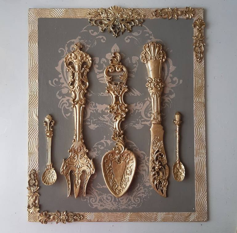 Original Baroque Food & Drink Sculpture by Ksenia Voynich