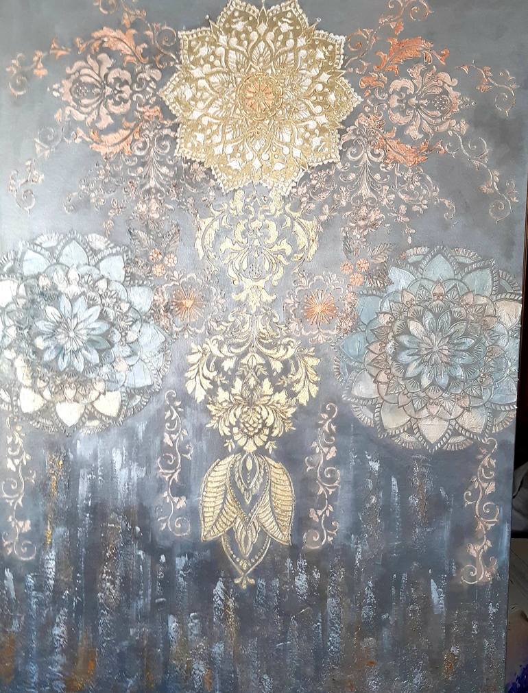 Original Folk Patterns Paintings by Ksenia Voynich