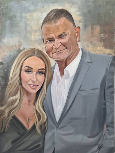 Original Contemporary Family Painting by Ksenia Voynich