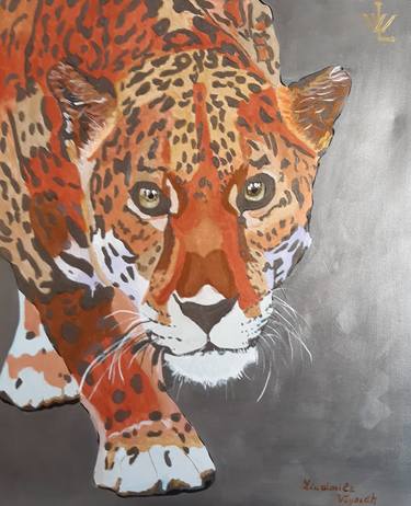 Leopard Acrylic Painting thumb