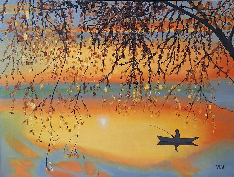 Print of Contemporary Landscape Paintings by Ksenia Voynich