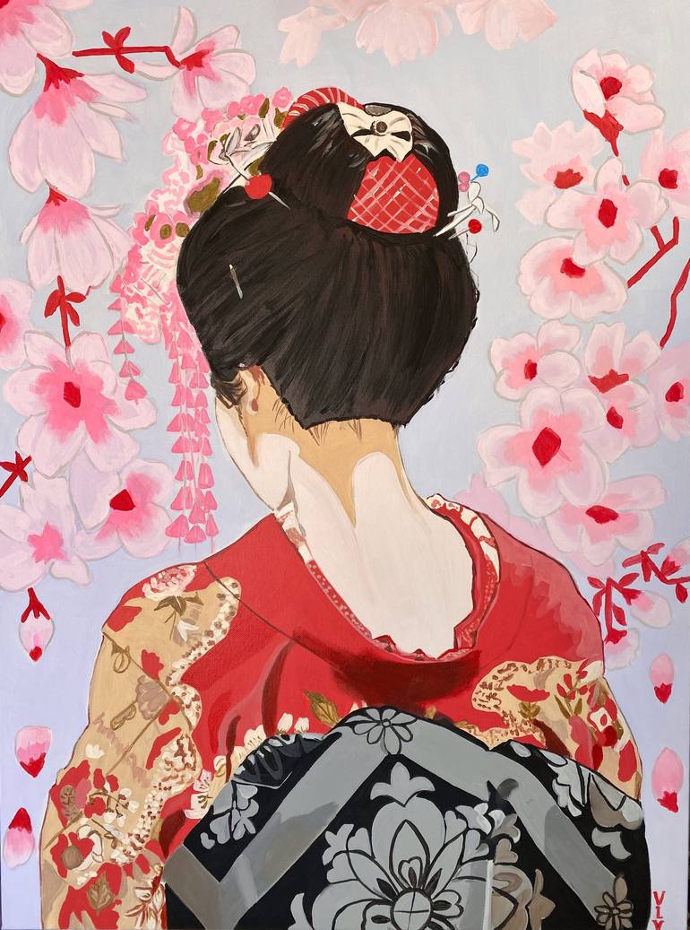 Print of Pop Art Portrait Paintings by Ksenia Voynich