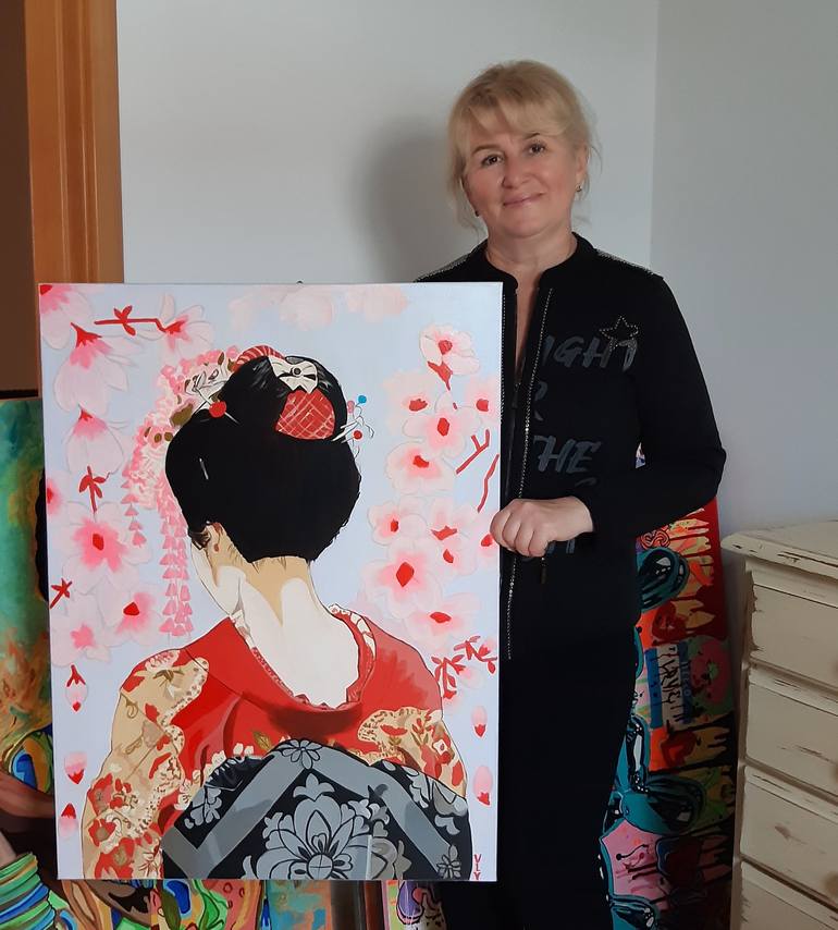 Original Portrait Painting by Ksenia Voynich