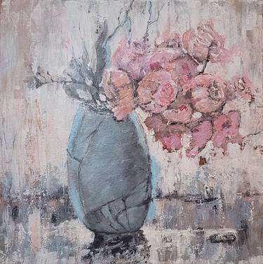 Original Abstract Floral Paintings by Elena Adams