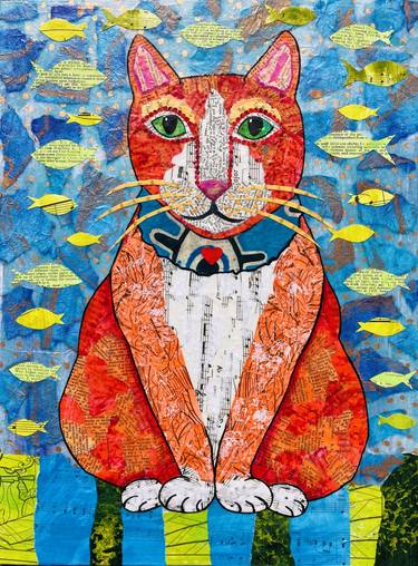 Original Animal Mixed Media by Teal Buehler