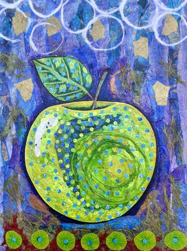 Original Art Nouveau Food & Drink Mixed Media by Teal Buehler