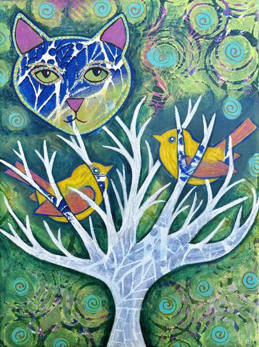 Original Surrealism Animal Painting by Teal Buehler