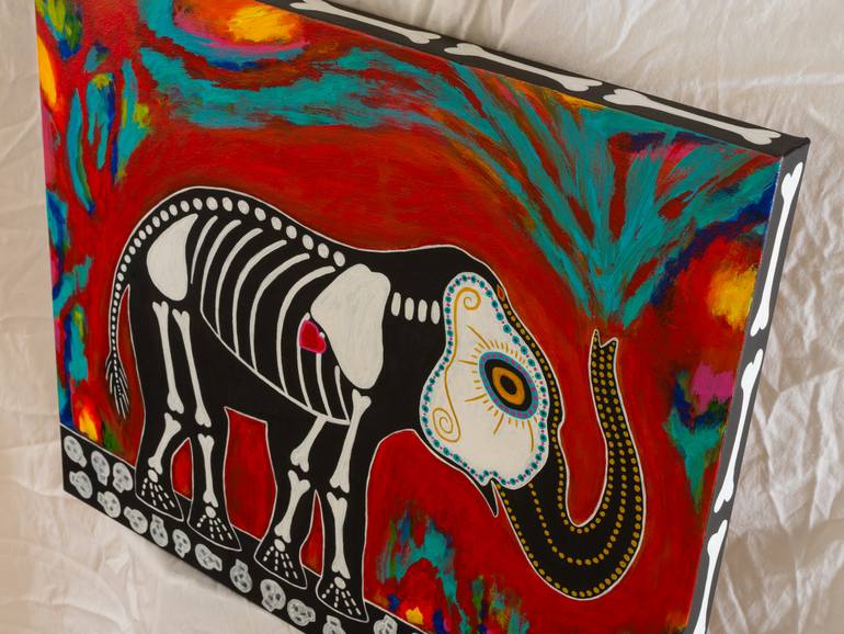 Original Folk Animal Painting by Teal Buehler