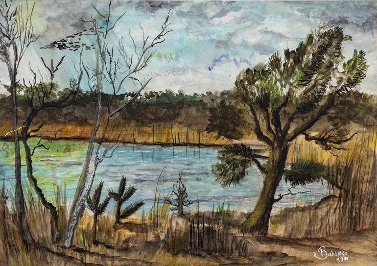 Original Contemporary Nature Painting by Andrej Babenko