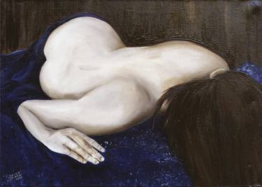 Original Figurative Nude Paintings by Sergio Trama