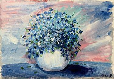 Original Impressionism Botanic Paintings by Olha Kovalchuk