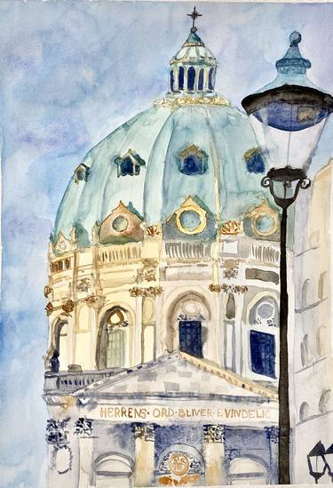 Original Architecture Paintings by Olha Kovalchuk