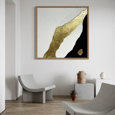 Original Art Deco Abstract Mixed Media by Riddhi Mehta