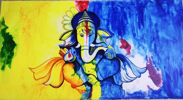 Original Abstract Expressionism Abstract Paintings by Meenakshi Tak